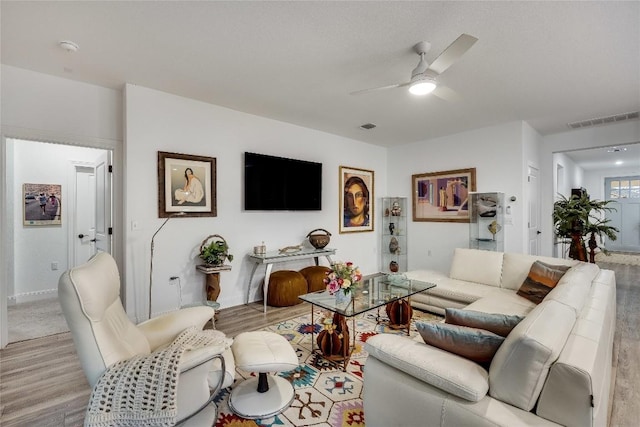 331 Kitty Hawk Rd, Georgetown, TX 78633 - living room with ceiling fan