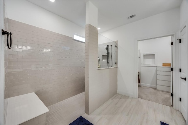 331 Kitty Hawk Rd, Georgetown, TX 78633 - full bath featuring walk in shower and recessed lighting