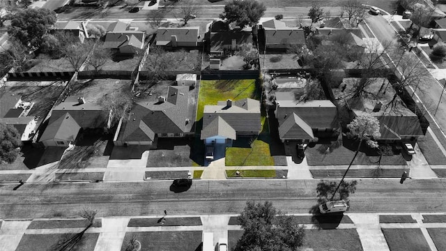 birds eye view of property featuring a residential view