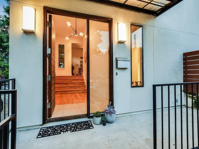 2312 W 8th St, Austin, TX 78703 - doorway to property with stucco siding