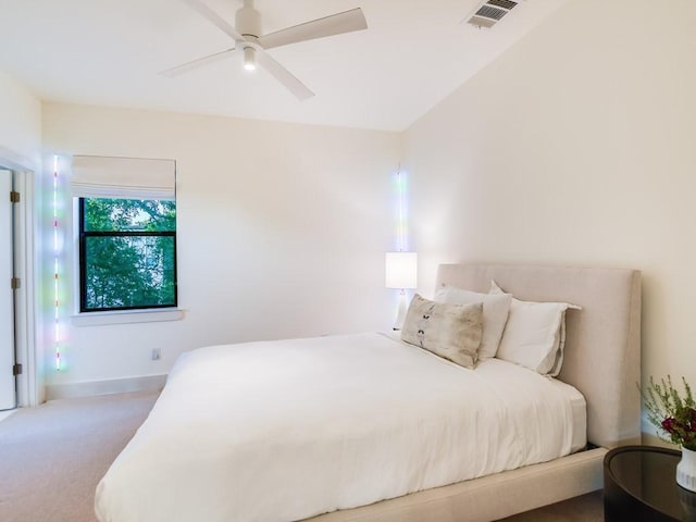 2312 W 8th St, Austin, TX 78703 - bedroom featuring carpet, baseboards, and ceiling fan