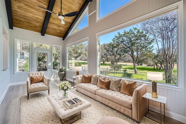 102 Blue Sky Ct, Georgetown, TX 78633 - sunroom featuring wooden ceiling and wood finished floors