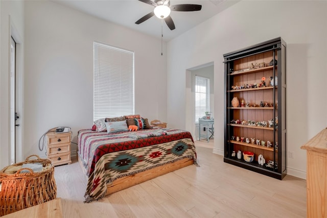 521 Wonderstruck, Liberty Hill, TX 78642 - bedroom with wood finished floors and a ceiling fan