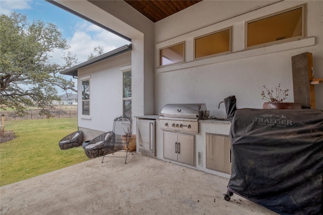 521 Wonderstruck, Liberty Hill, TX 78642 - view of patio with exterior kitchen