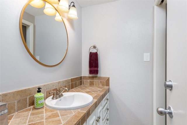 bathroom featuring vanity