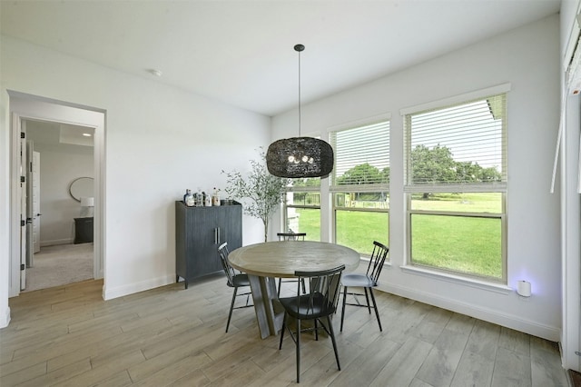 1635 Nature View Loop, Driftwood, TX 78619 - dining room with light wood-type flooring, baseboards, and healthy amount of natural light