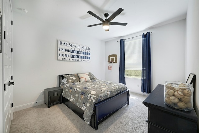 1635 Nature View Loop, Driftwood, TX 78619 - bedroom with carpet, baseboards, and a ceiling fan