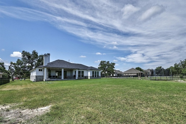 1635 Nature View Loop, Driftwood, TX 78619 - view of yard with a trampoline