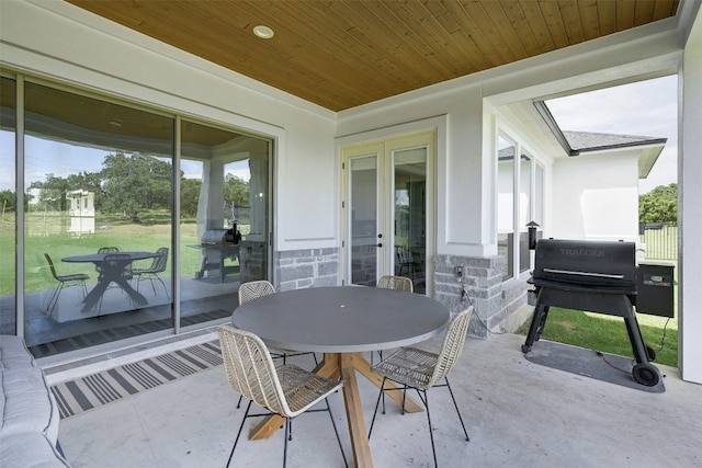 1635 Nature View Loop, Driftwood, TX 78619 - view of patio / terrace featuring outdoor dining area and a grill