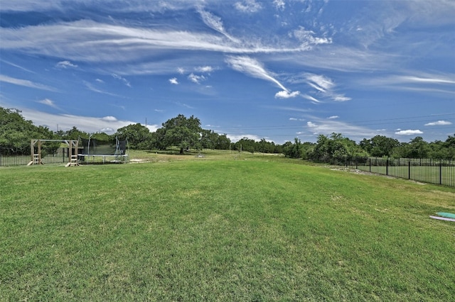1635 Nature View Loop, Driftwood, TX 78619 - view of yard with a trampoline
