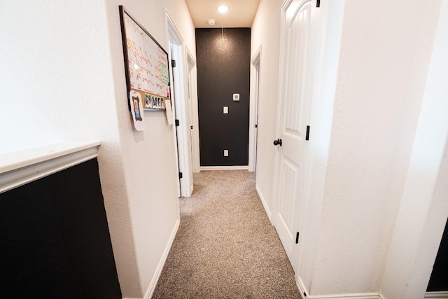 5864 Bianca Dr, Round Rock, TX 78665 - hall with light carpet and baseboards