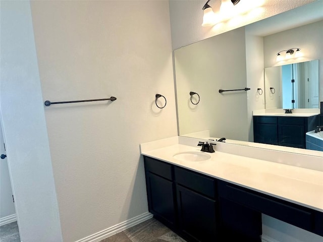 5864 Bianca Dr, Round Rock, TX 78665 - full bath with vanity and baseboards