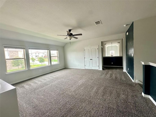 5864 Bianca Dr, Round Rock, TX 78665 - unfurnished bedroom featuring carpet flooring, a textured ceiling, and ceiling fan