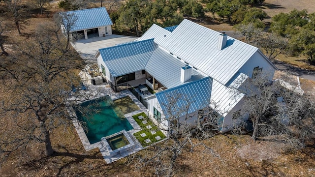 birds eye view of property