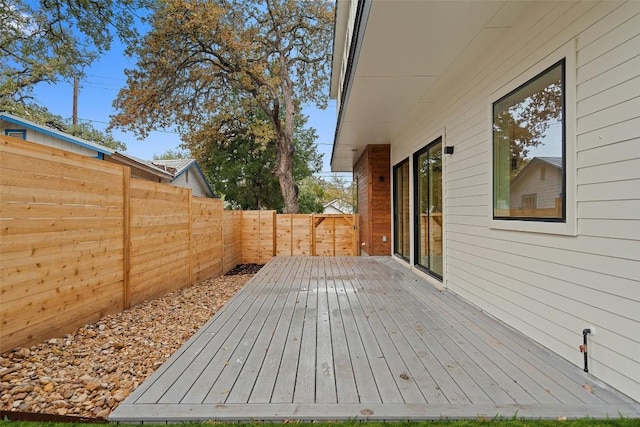 1135 Salina St, Austin, TX 78702 - wooden deck featuring a fenced backyard