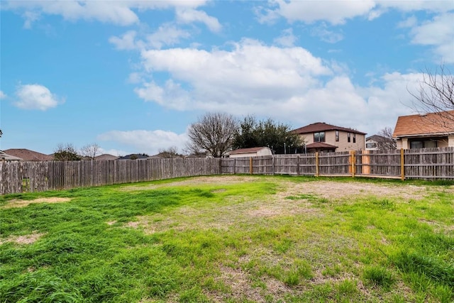 214 Teron Dr, San Marcos, TX 78666 - view of yard featuring a fenced backyard