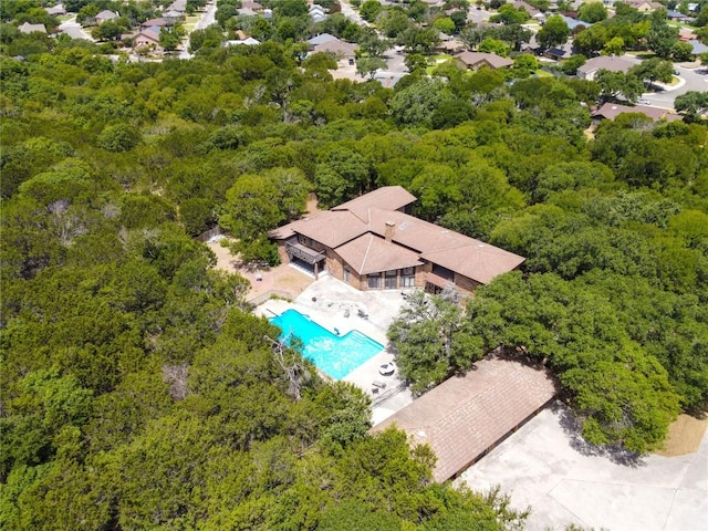 1414 Eagle Trl, Copperas Cove, TX 76522 - drone / aerial view of a pool and a forest