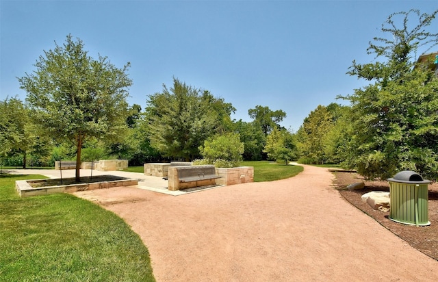 1900 Barton Springs Rd Unit 4040, Austin, TX 78704 - view of property's community featuring a lawn and view of wooded area