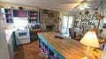 kitchen with butcher block counters