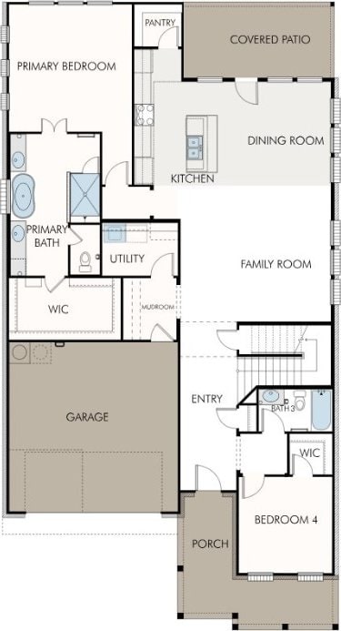216 Crescent Heights Dr, Georgetown, TX 78628 - view of home floor plan