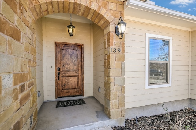 view of entrance to property