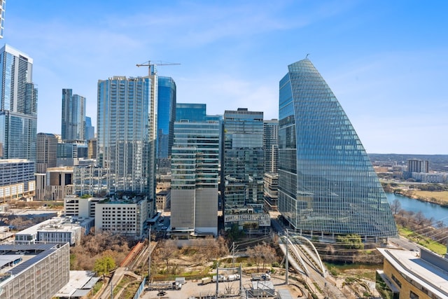 222 W Ave Unit 2403, Austin, TX 78701 - view of city skyline with a large body of water