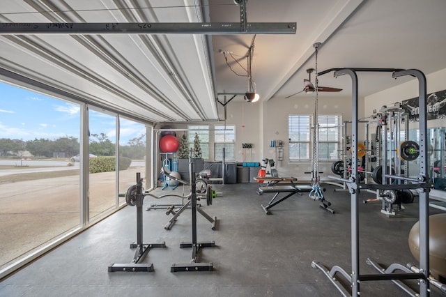 view of exercise room