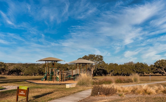 view of communal playground