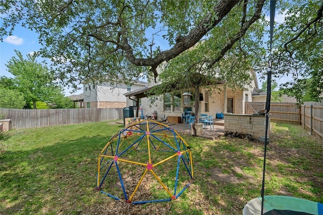 605 Hickory Run Dr, Cedar Park, TX 78613 - view of yard featuring a patio area