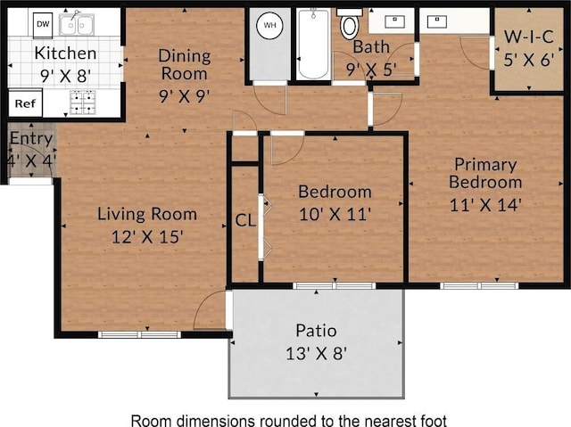 8210 Bent Tree Rd Unit 115, Austin, TX 78759 - view of room layout