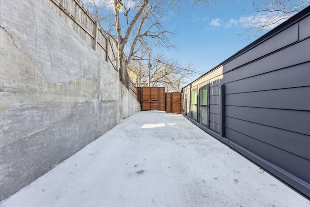 view of patio with fence