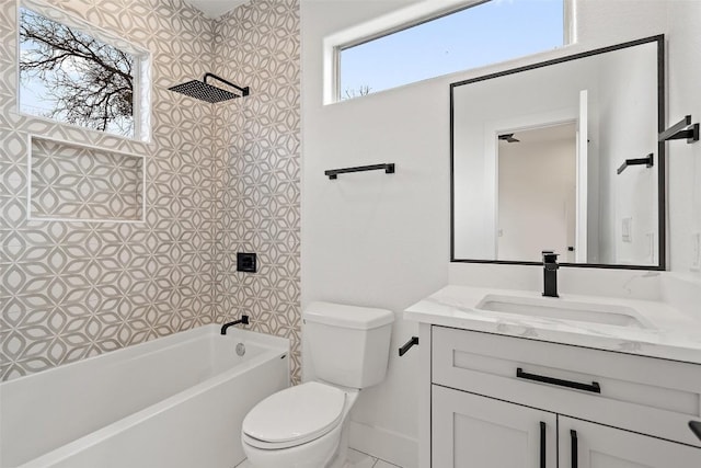 1212 Poquito St Unit 2, Austin, TX 78702 - full bathroom with vanity and shower / bathtub combination