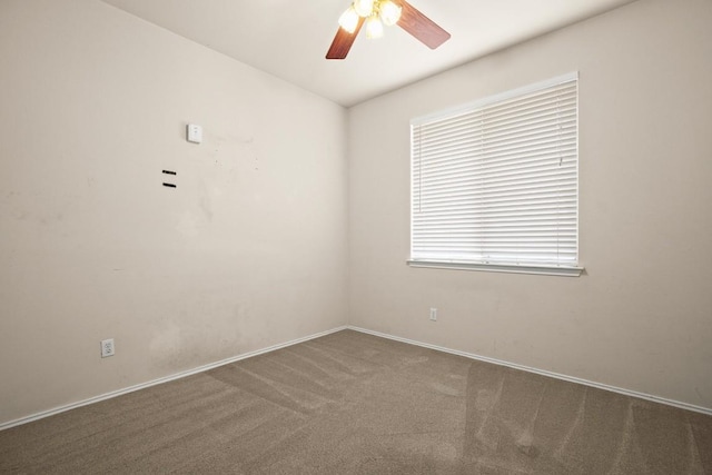 19907 Kennemer Dr, Pflugerville, TX 78660 - carpeted empty room featuring ceiling fan and baseboards