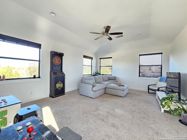 5922 Keller Rdg, New Braunfels, TX 78132 - living room with a ceiling fan and carpet floors