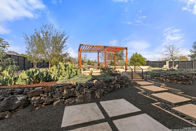 5922 Keller Rdg, New Braunfels, TX 78132 - view of patio with a pergola