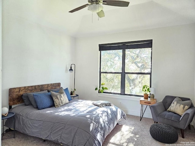 5922 Keller Rdg, New Braunfels, TX 78132 - carpeted bedroom with a ceiling fan