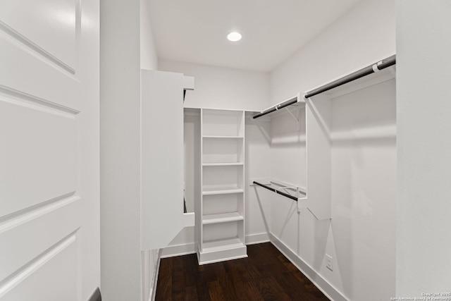 5922 Keller Rdg, New Braunfels, TX 78132 - spacious closet with dark wood-style floors