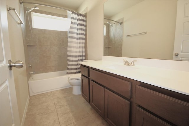 116 Four Star Dr, Elgin, TX 78621 - bathroom featuring vanity, shower / tub combo with curtain, and tile patterned flooring