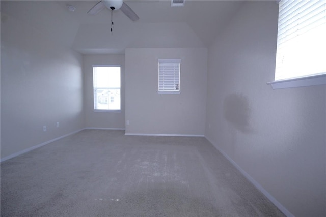 116 Four Star Dr, Elgin, TX 78621 - bonus room featuring ceiling fan, carpet flooring, and vaulted ceiling