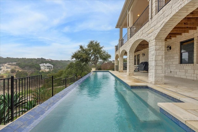 17813 Kingfisher Ridge Dr, Lago Vista, TX 78645 - view of pool featuring a patio area and area for grilling