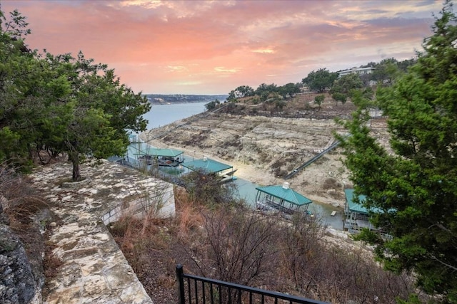 17813 Kingfisher Ridge Dr, Lago Vista, TX 78645 - water view with a dock