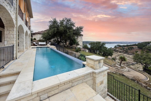 17813 Kingfisher Ridge Dr, Lago Vista, TX 78645 - view of swimming pool featuring a patio