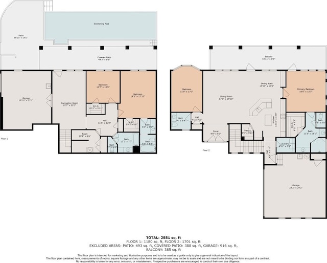 17813 Kingfisher Ridge Dr, Lago Vista, TX 78645 - view of property floor plan
