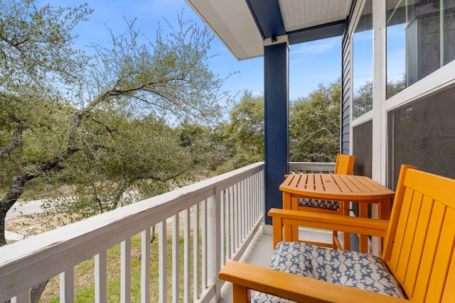 view of balcony