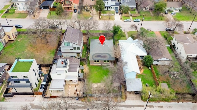 birds eye view of property featuring a residential view