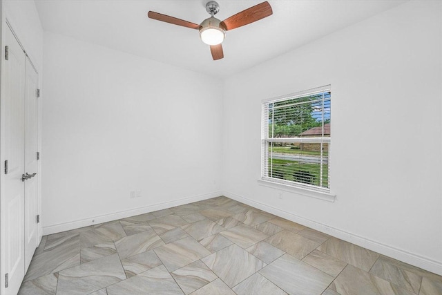 604 Caprock Canyon Trl, Georgetown, TX 78633 - empty room featuring baseboards and ceiling fan