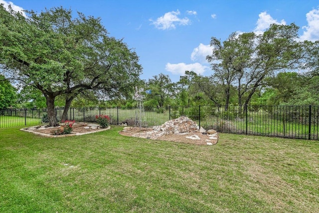 604 Caprock Canyon Trl, Georgetown, TX 78633 - view of yard featuring a fenced backyard