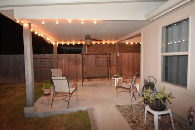 221 Joseph Dr, Buda, TX 78610 - view of patio with a fenced backyard
