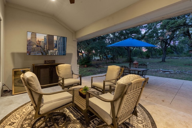 view of patio / terrace with outdoor lounge area