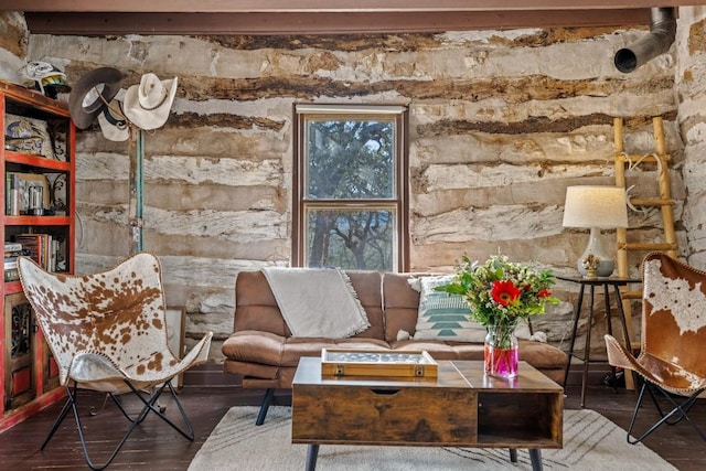 living room featuring wood finished floors